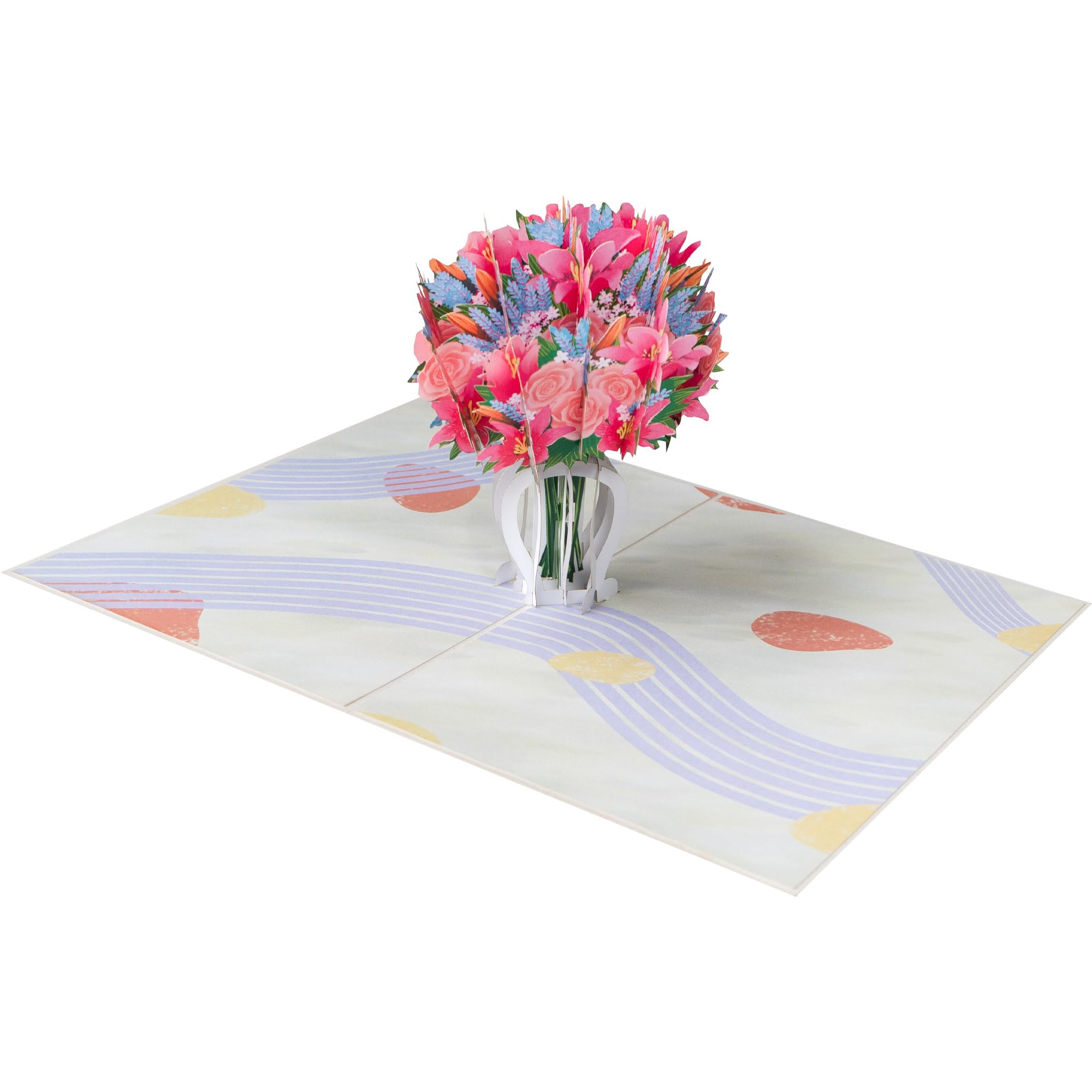 3D Flower Pop-Up Card, Handmade from Premium Metallic Paper, Perfect for Birthdays Congratulations, Good Luck, Thank You - Image 4
