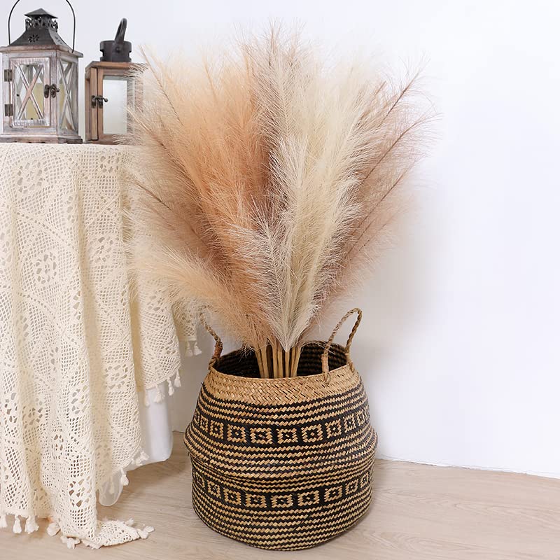 Pampas Grass Artificial Flores Ramo 120cm miniatura 5