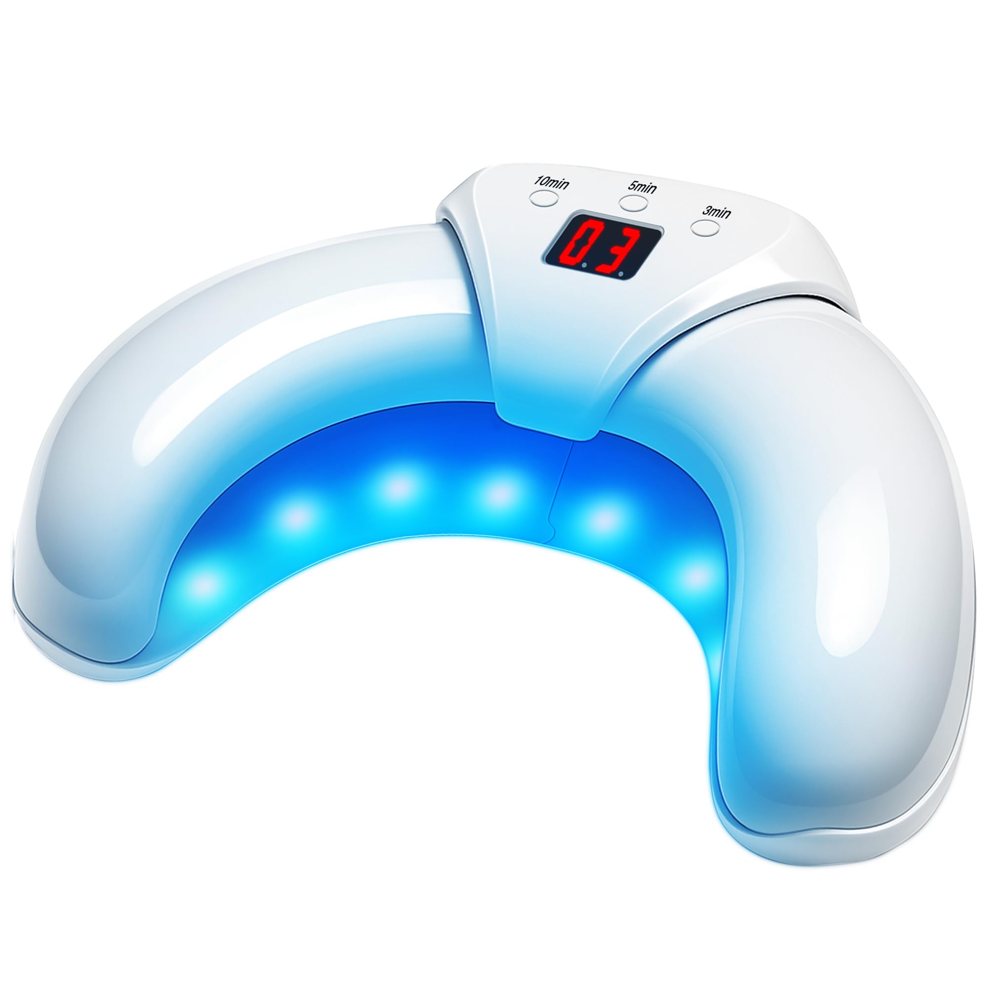 Dispositivo de limpieza de uñas, fácil de usar en casa, blanco