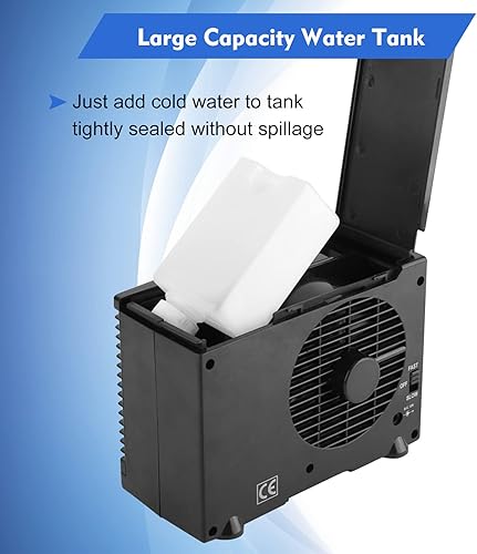 Miniatura 4 de Ventilador de aire acondicionado para automóvil enfriador de aire portátil universal DC 12 V mini ventilador de aire acondicionado de bajo ruido