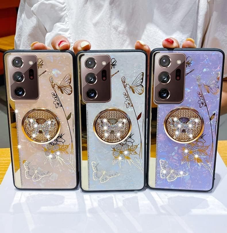 Miniatura 6 de Funda para Samsung Galaxy A32 5G (no compatible con A32 4G) para mujeres y niñas, diseño de lujo, bonito diseño de diamantes de imitación de