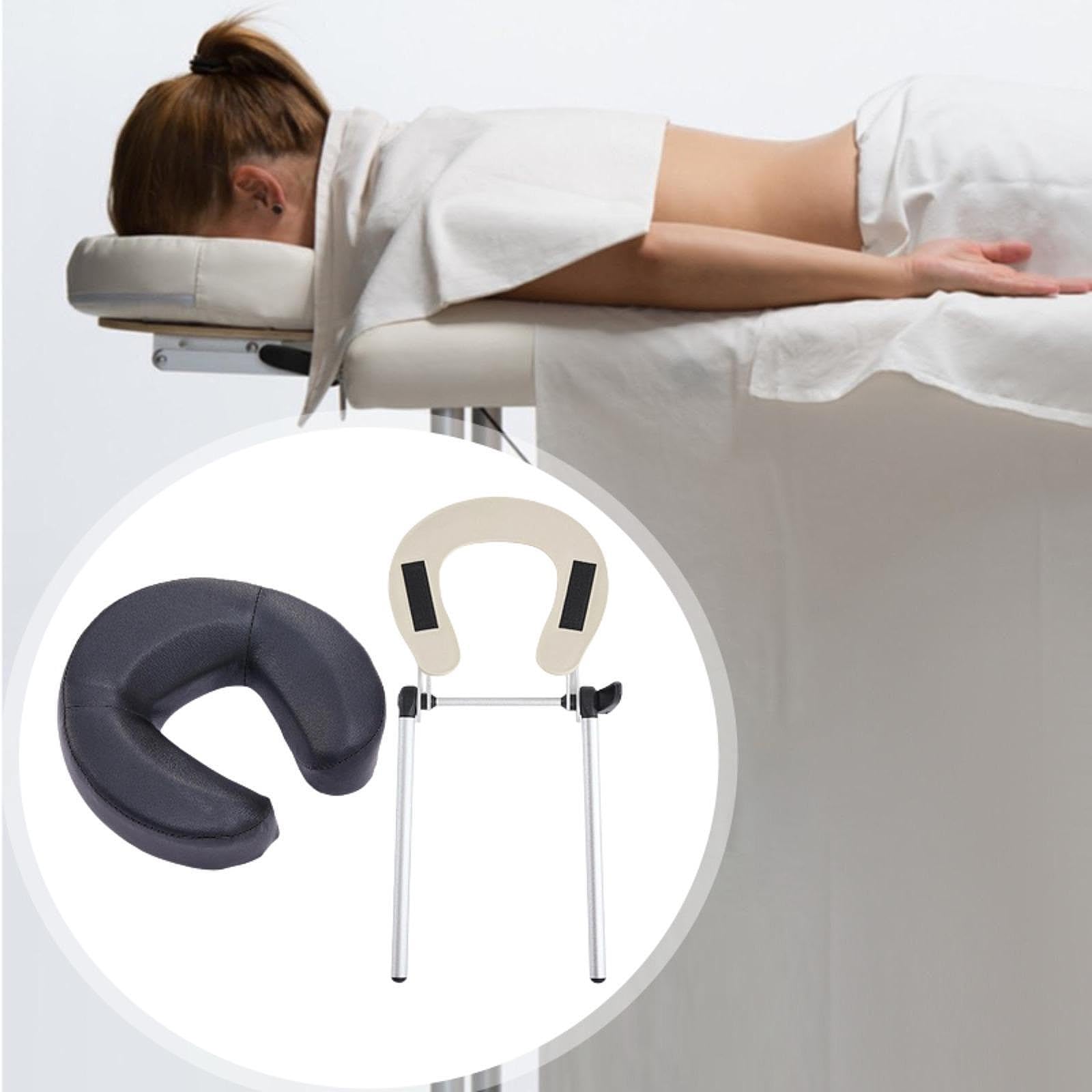 Kit per Massaggio da scrivania e per Materasso, Comodo, Multifunzione, Portatile, Regolabile e Riutilizzabile per casa, Spa, Salone, Ufficio, Nero
