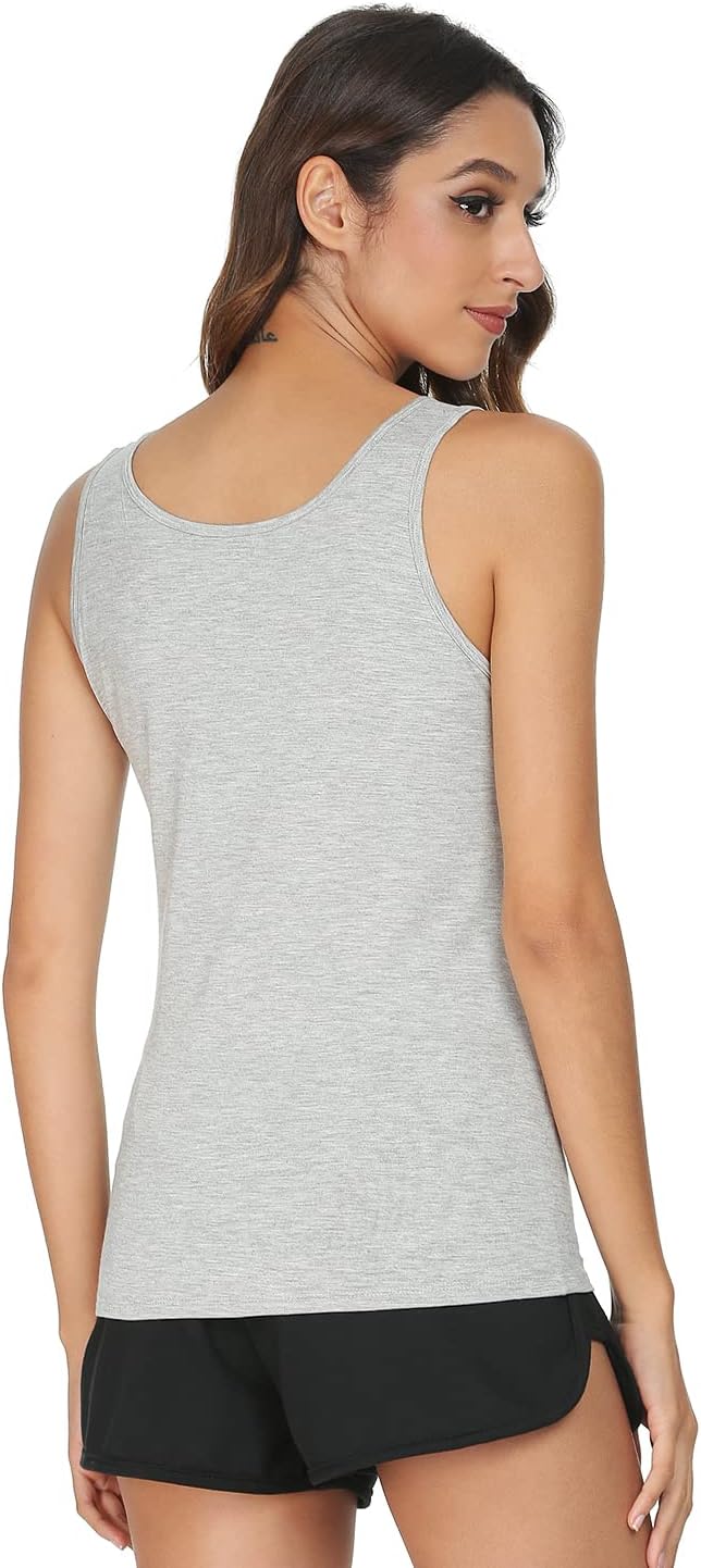 Vislivin Tank Tops for Woman Sleeveless Basic Undershirt Layering Tanks - Image 2