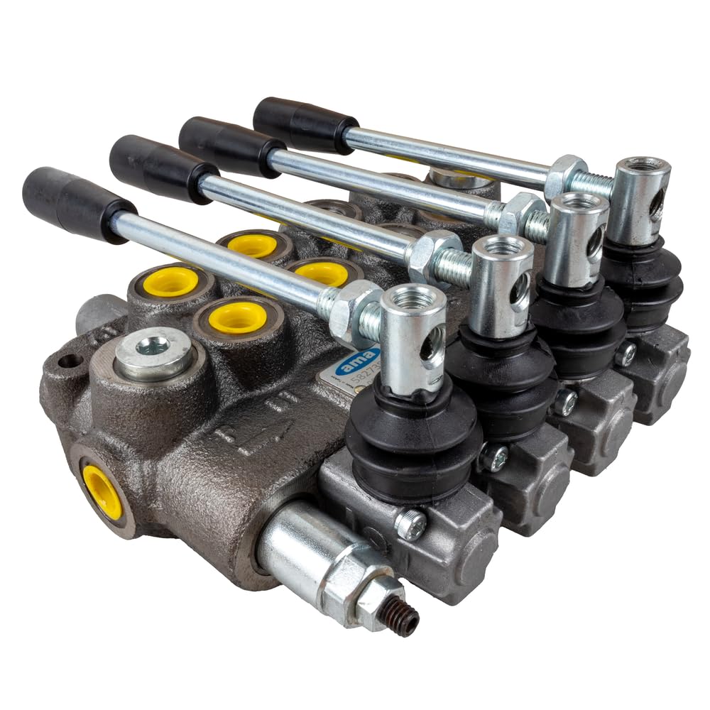 Distributore Oleodinamico Ama 4 Leve Doppio Effetto 40L 180 Bar