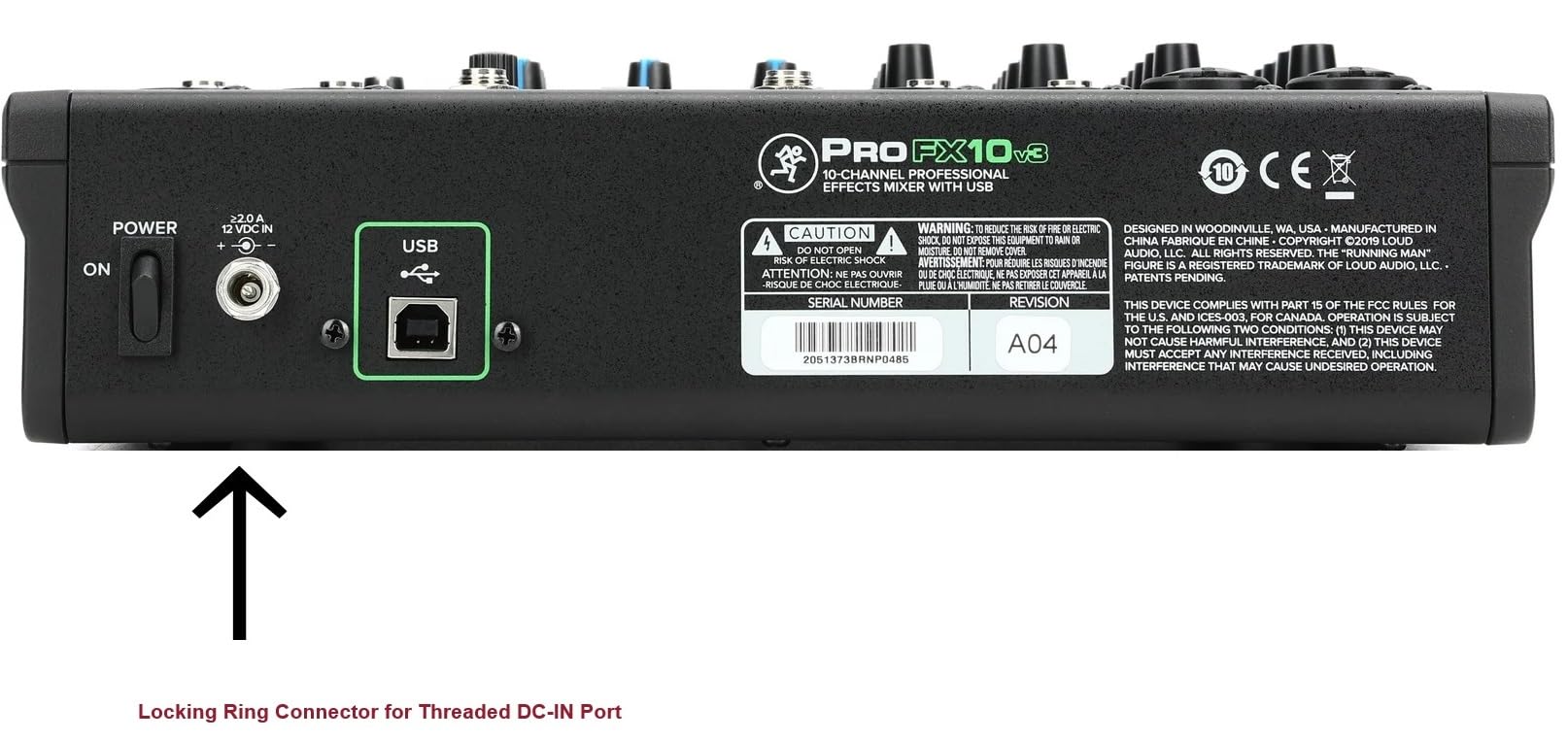 Amazon.com : Threaded Lock AC Adapter Compatible with Mackie