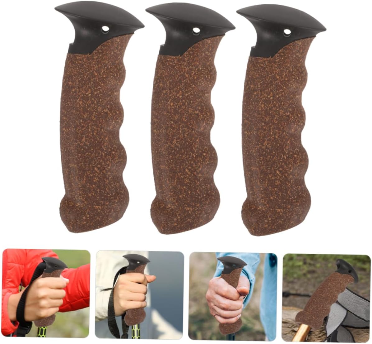 VANZACK Trekking Pole Handle Walking Stick Tool Cane Replacement Handle Cane Handle Grip Replacement Handle Part