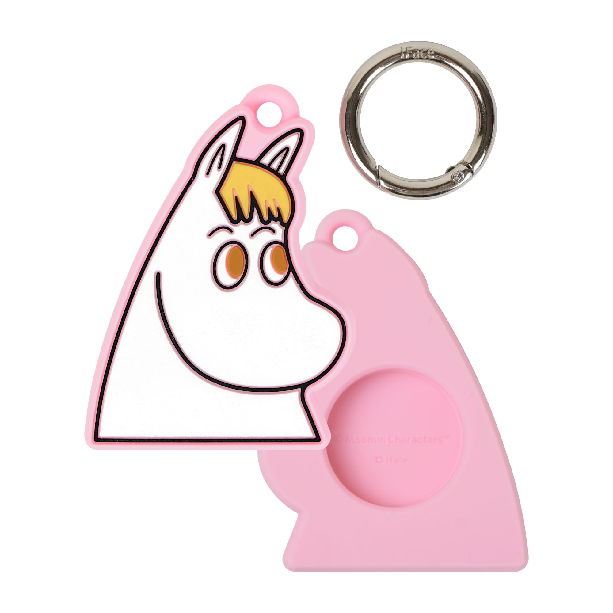 iFace Moomin Character Figure Case [Compatible with Apple AirTag] – Silicone Protective Keychain Cover [Carabiner Clip Included] – Snorkmaiden