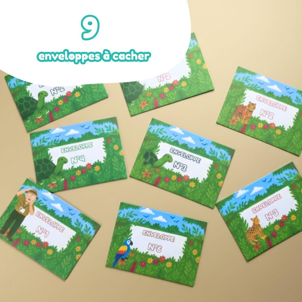 Explorador Kit Chasse au Trésor & Enquête pour Enfant 4-5 Ans - À la Recherche du Panda Géant - Jeu Éducatif Audio et Physique (+75 Min de Jeu)