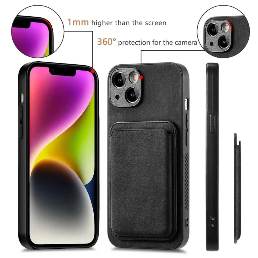 RNOZX for iPhone 11 Vintage Leather Case with Detachable Magnetic