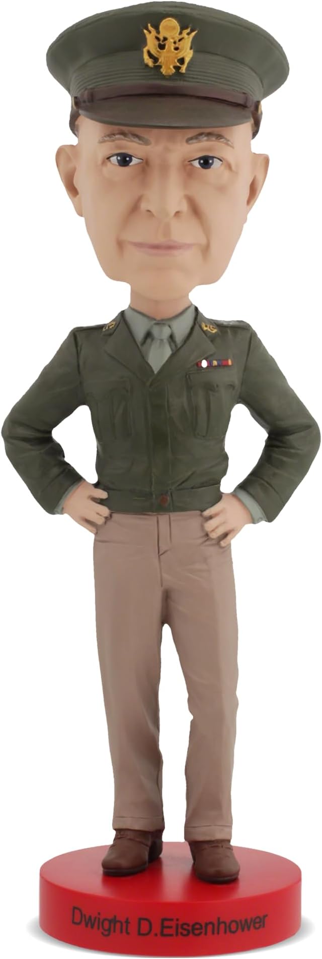 Royal Bobbles Dwight D. IKE Eisenhower, 34th President of the United States – American History Anniversary Bobblehead – 8.2 Inches Tall – Collectible Bobblehead Statue