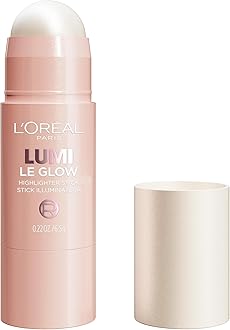 L'Oreal Paris True Match Lumi Le Glow Highlighter Stick, Luminous, Satin, Glowy Highlighter for Face and Body, 630 Crème Chic, 0.25 Oz
