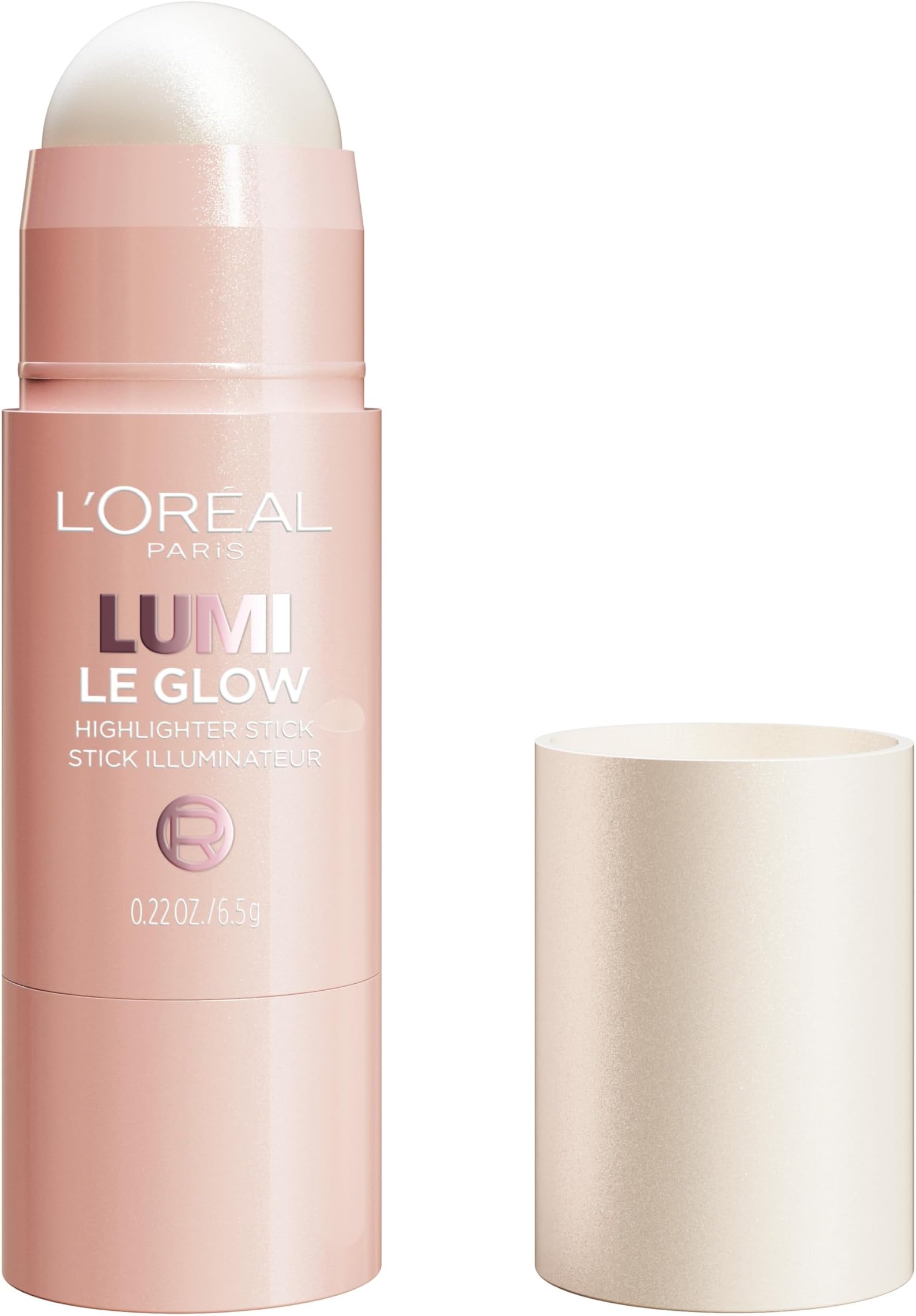 L'Oreal Paris True Match Lumi Le Glow Highlighter Stick, Luminous, Satin, Glowy Highlighter for Face and Body, 630 Crème Chic, 0.25 Oz
