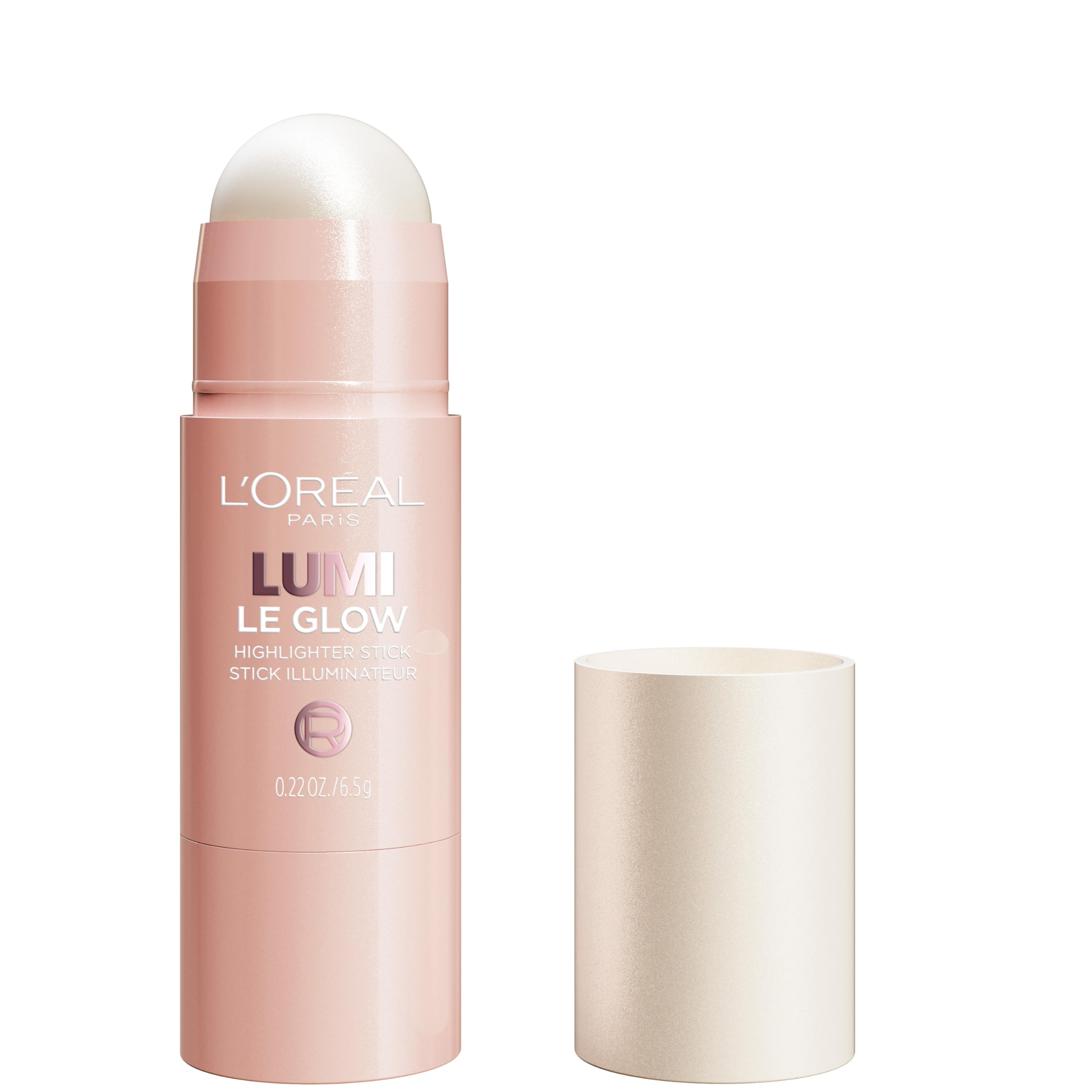 L'Oreal ParisTrue Match Lumi Le Glow Highlighter Stick, Luminous, Satin, Glowy Highlighter for Face and Body, 630 Crème Chic, 0.25 Oz