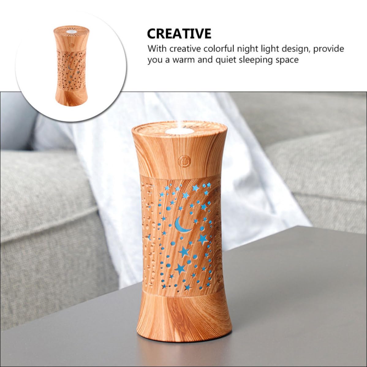 Humidificador de Escritorio 260ml Abs y Pp Micro Niebla