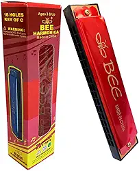 Gaita Harmonica 16 Furos (2 Linhas De 16) - Marca: Bee