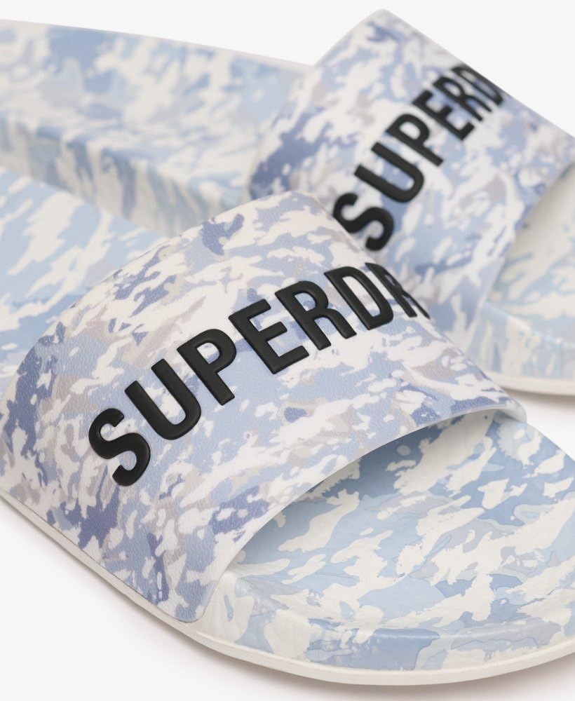 Superdry Sandales de bain pour homme avec imprimé camouflage
