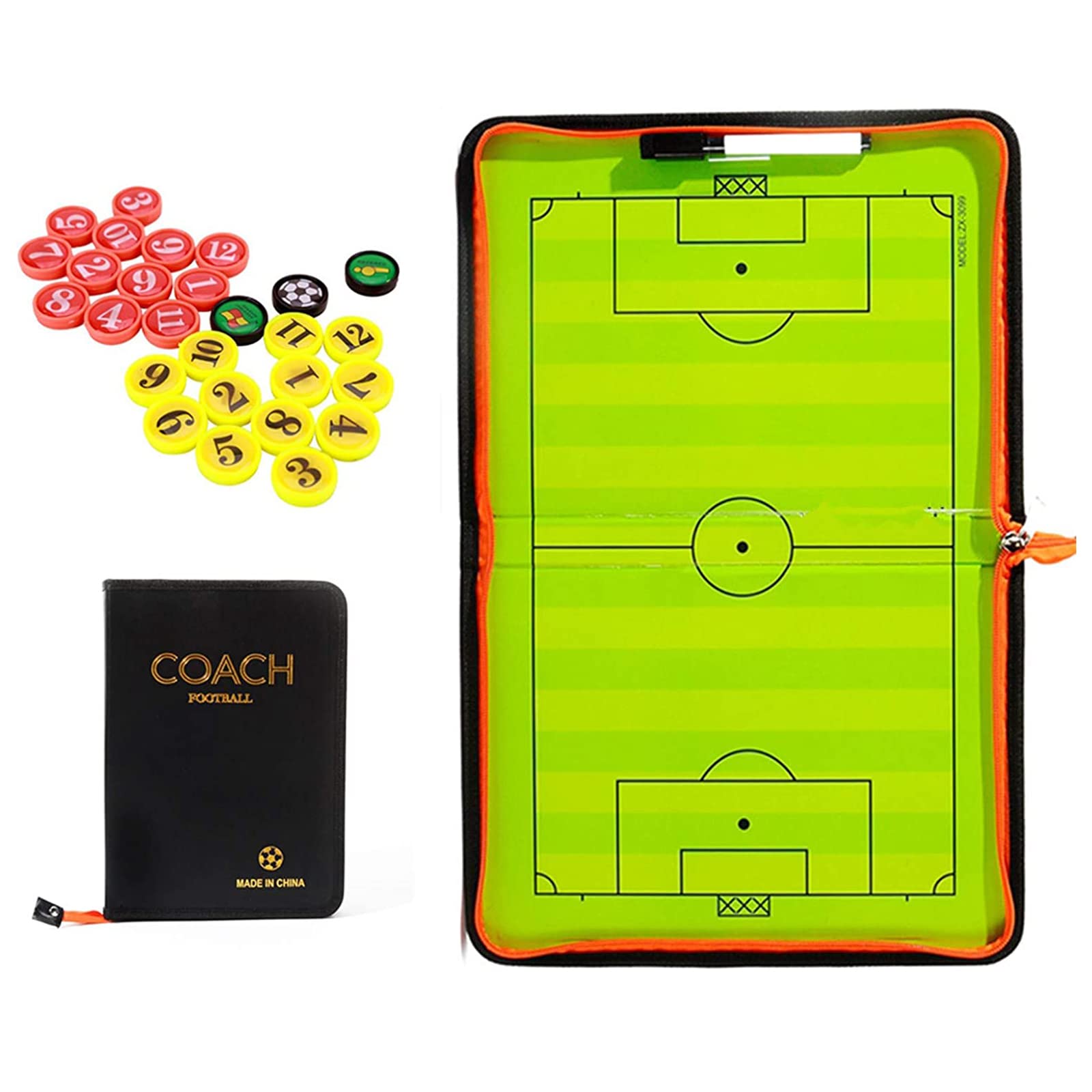 Lavagna Tattica per Allenamento da Calcio, lavagnetta Magnetica Pieghevole, Guida per l'addestramento delle Attrezzature ausiliarie per l'addestramento della tavola Tattica
