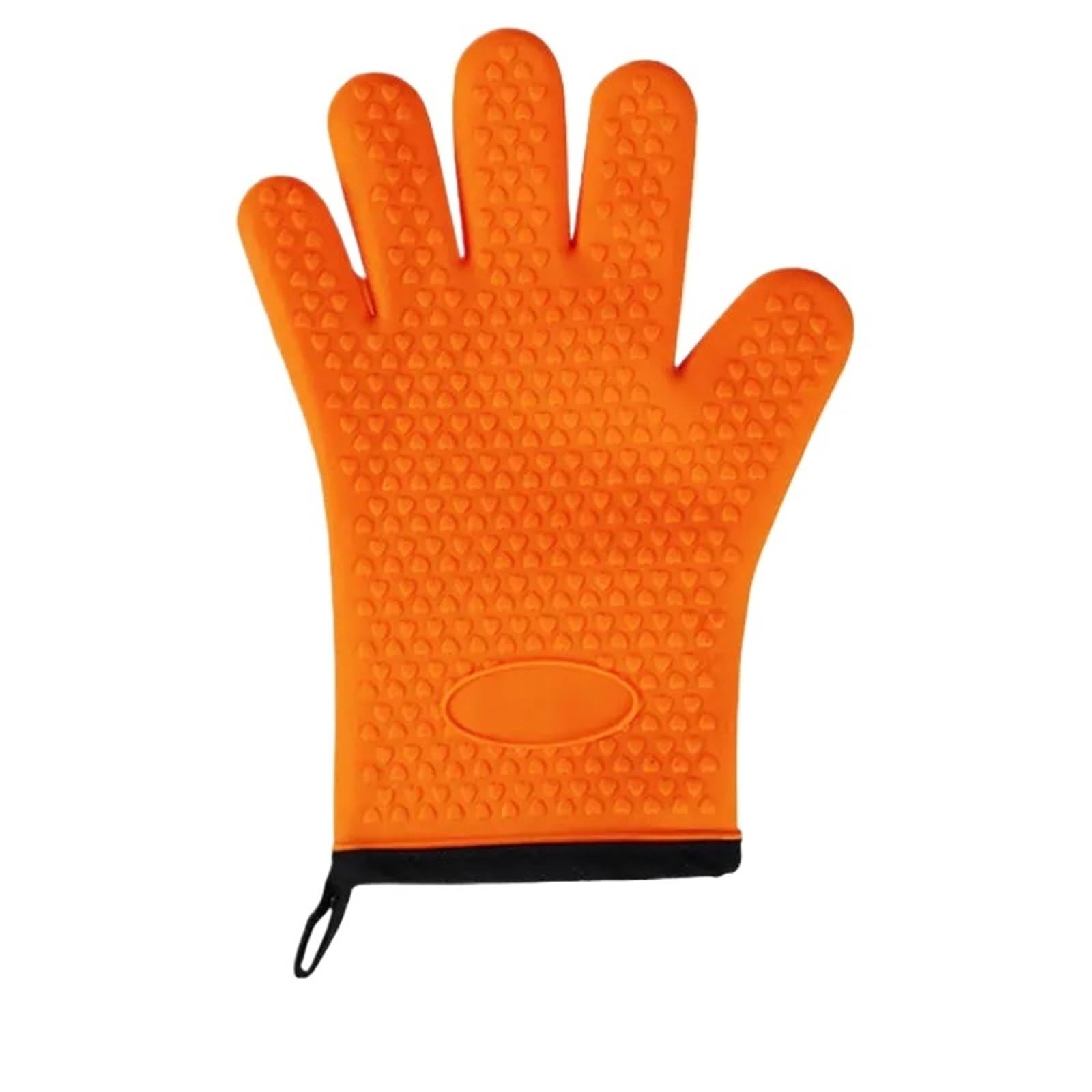 Oven Gloves 1PC Silicone Oven Gloves Microwave Baking Kitchen Anti-scald Anti-slip BBQ Pot Holder Mitt for Your Kitchen(Orange)