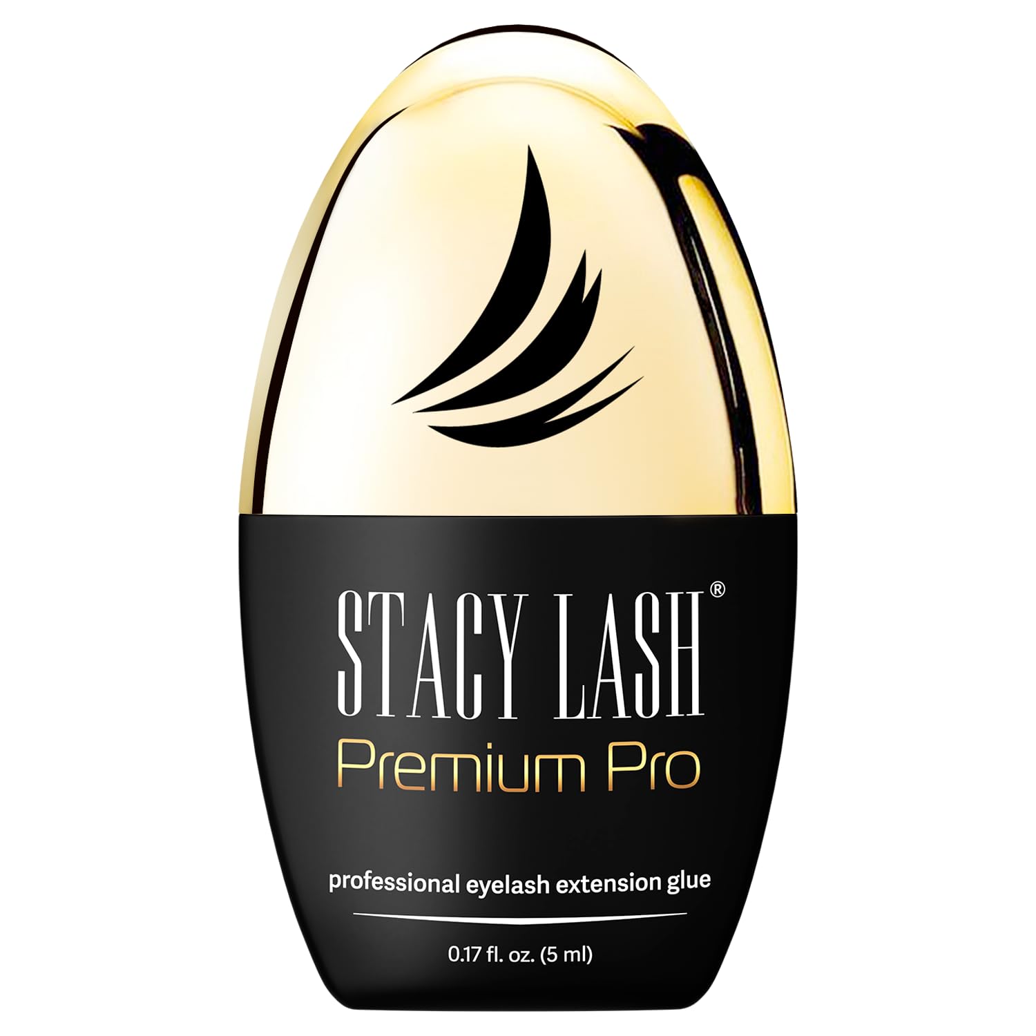 Stacy Lash Premium Pro Eyelash Extension Glue (0.17fl.oz / 5ml) / 1-2 Sec Dry/Retention 6 Weeks/Extra Strong Lash Glue for Eyelash Extensions