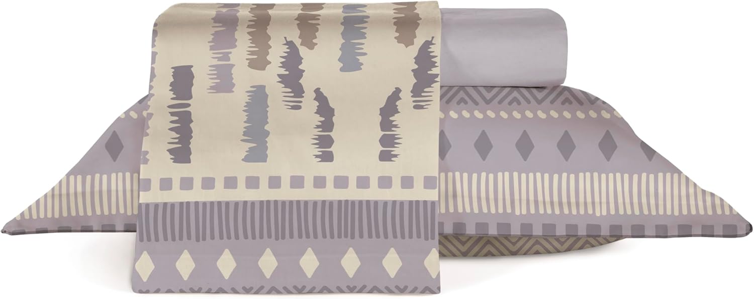 Jogo Roupa de Cama Queen 4 peças, 100% algodão 180 fios Teka Florença