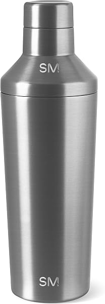 Simple Modern Cocktail Shaker with Jigger Lid