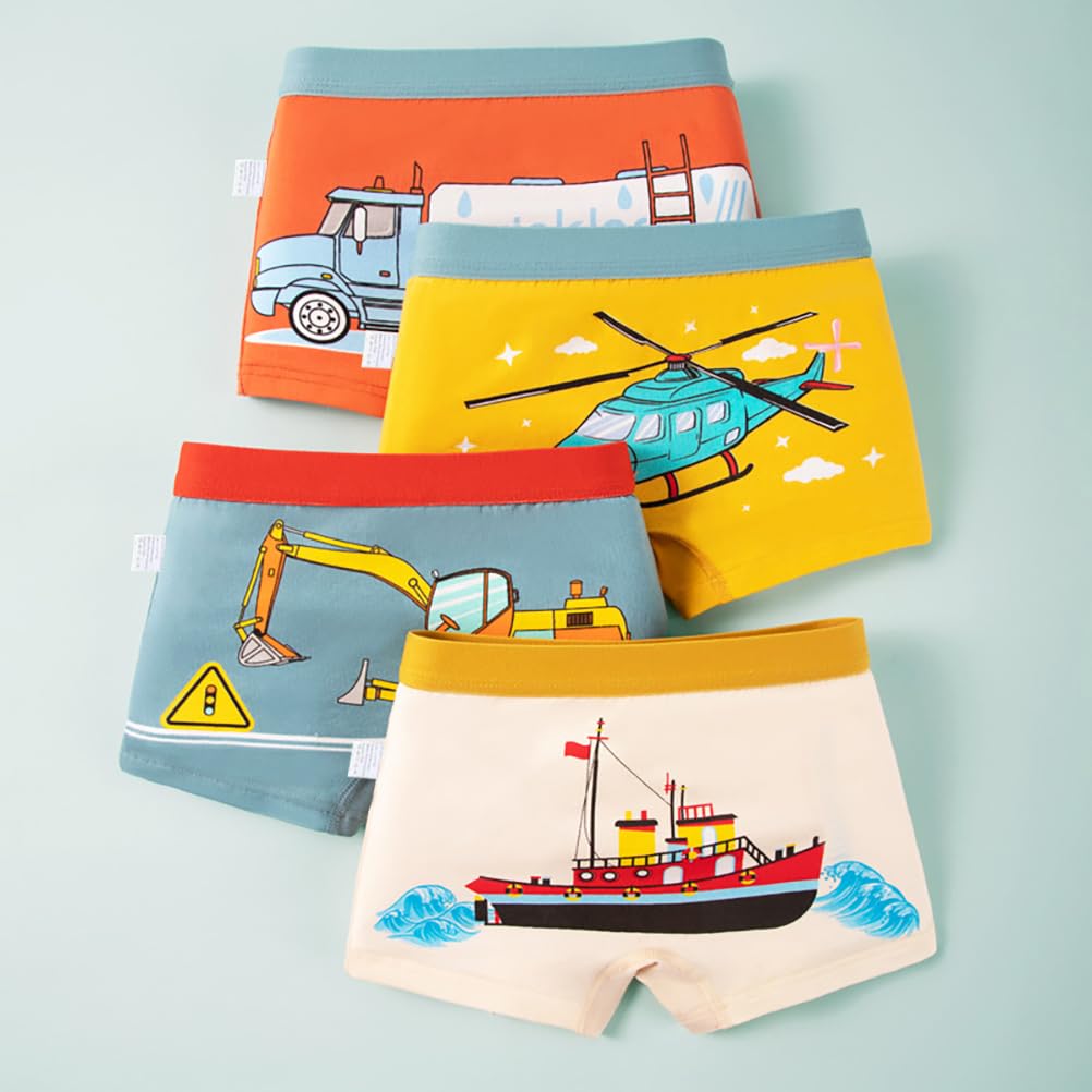 Ragazzi Intimo Boxer Pantaloncini Cotone Modello Dinosauro Boxer Slip Intimo 12 Pezzi, 3-13 Anni