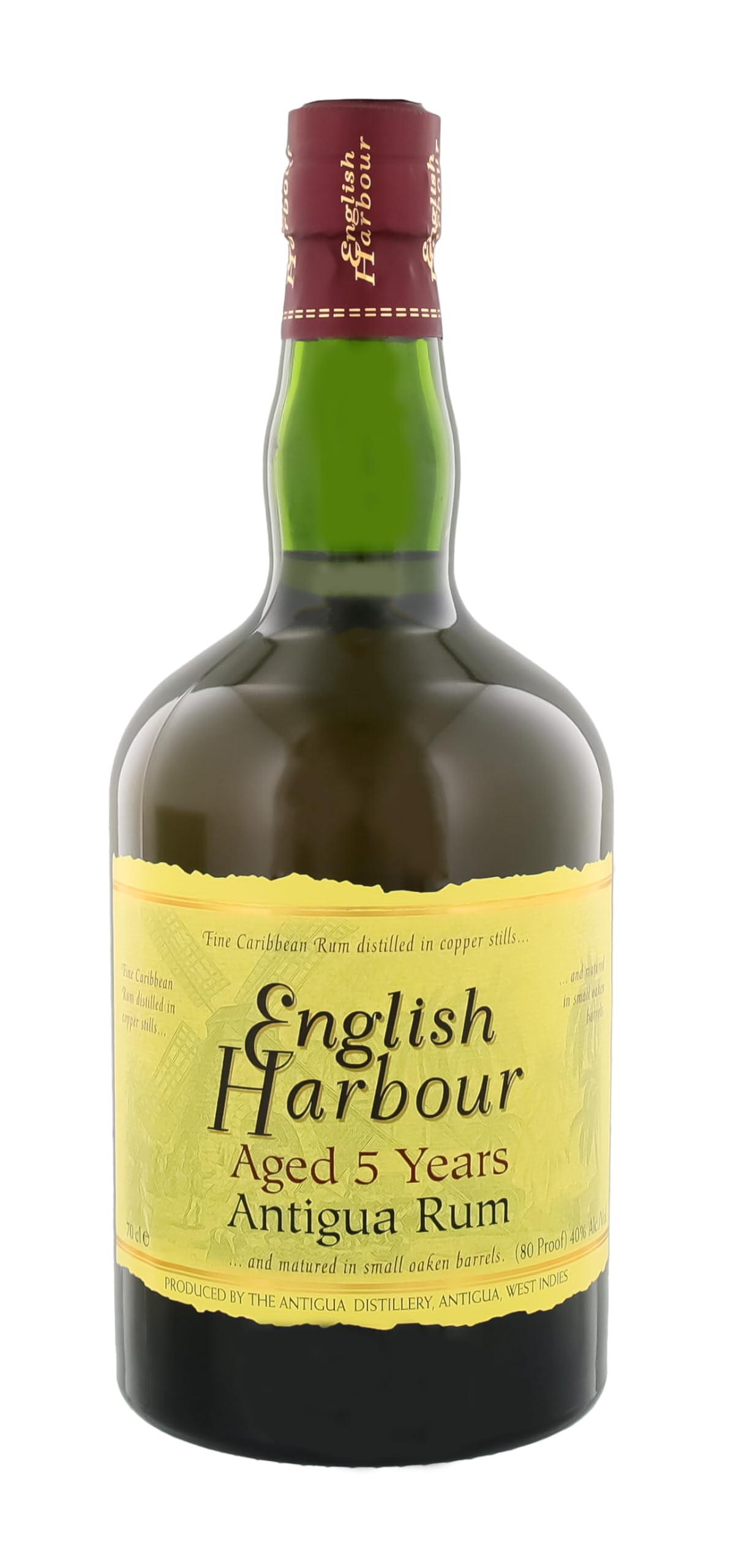 English Harbour I Dark Antigua Rum 5YO I 700 ml Flasche I 40 % Volume I Premium Blend aus der Karibik