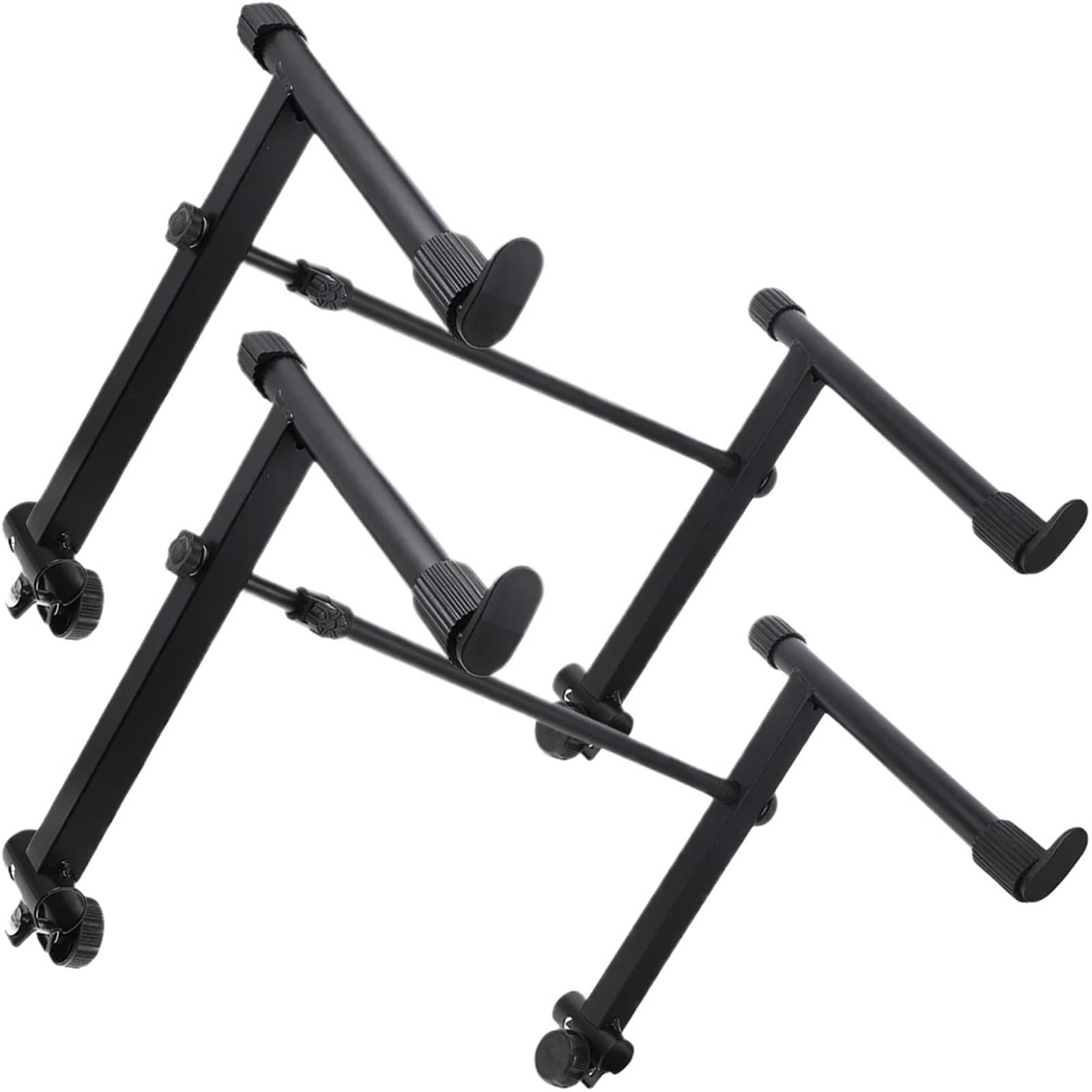 Zymjzbetic Black Keyboard Stand 2 Sets Keyboard Stand Universal Elevationsturdy Iron