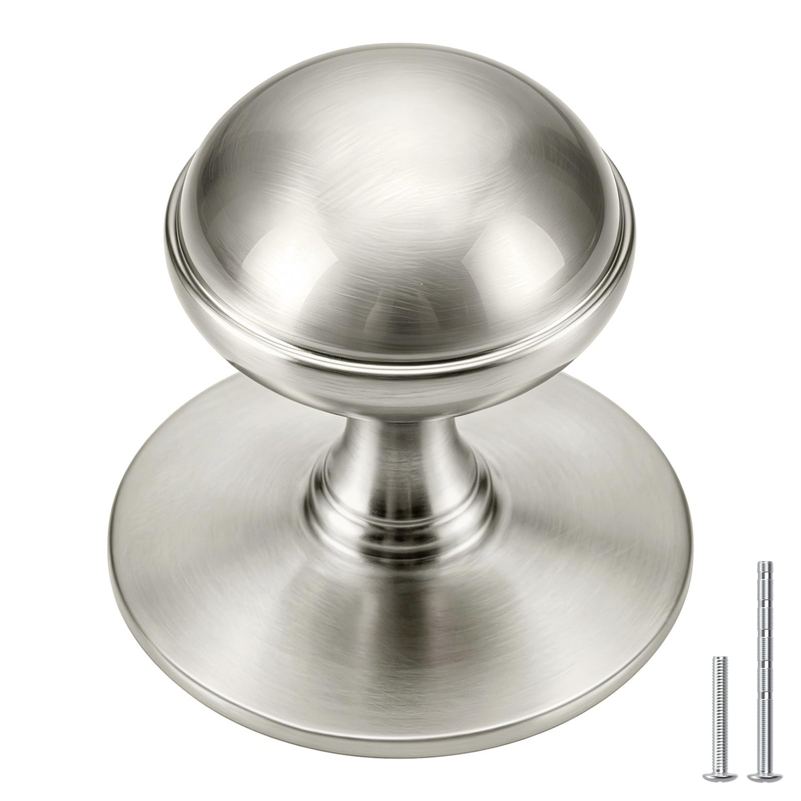 Photo 1 of Goldenwarm 10 Pack 1.5" Bifold Closet Door Cabinet Knobs Brushed Nickel