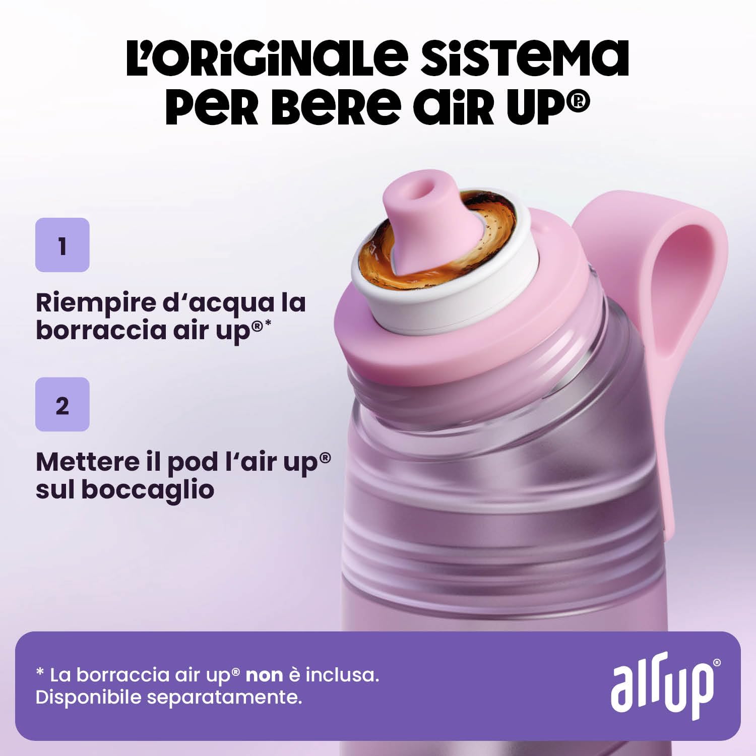 air up® Flavour 5 Set degustazione con 5 pod in aromi diversi | Pod aromatizzati per 25 litri d'acqua senza zucchero ai gusti: cola, anguria, aranciata, mela e ananas I Per borracce air up® originali