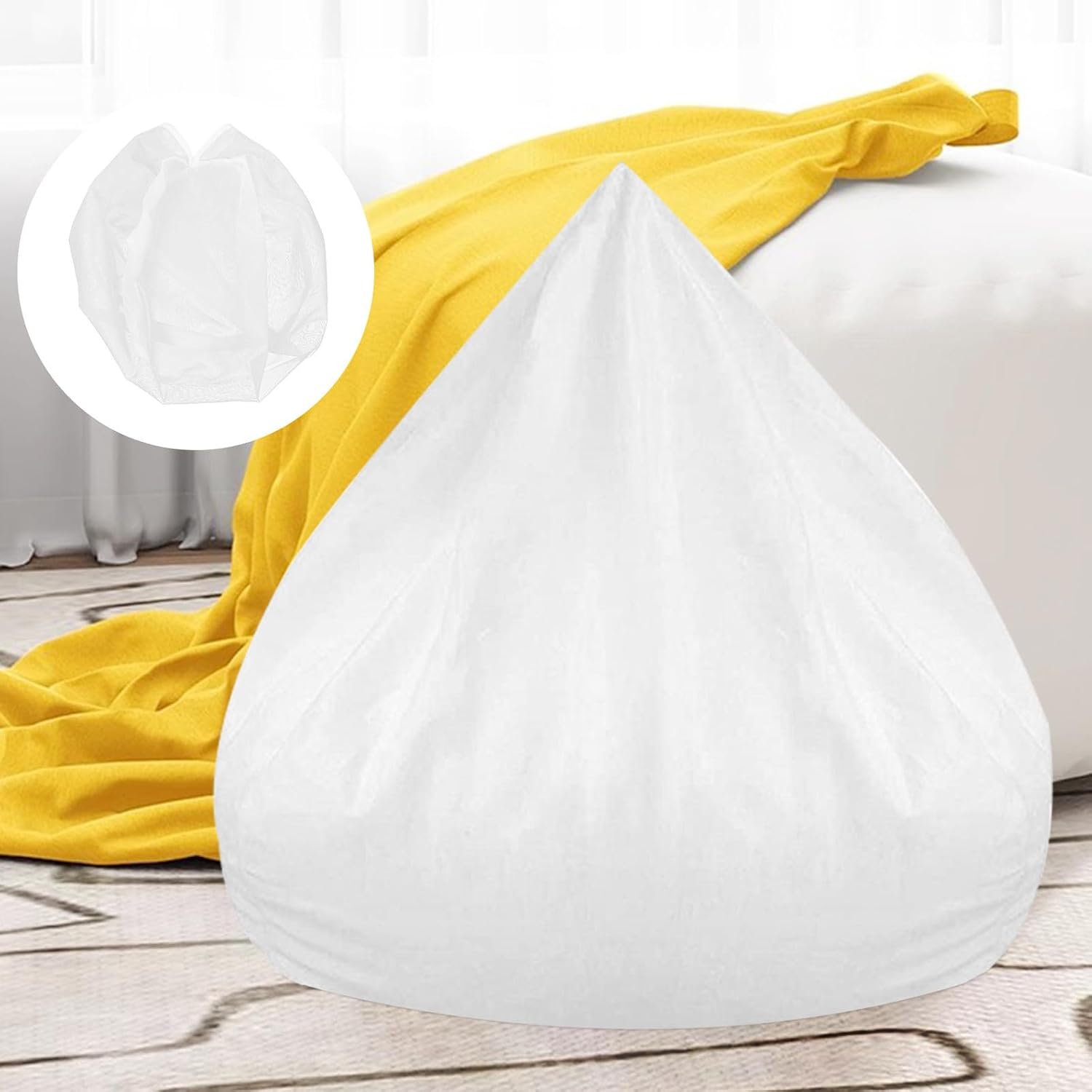 FRCOLOR 2pcs Bean Bag Chair Inner Liners Removable Polyester Fabric