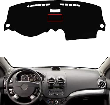 Car Dashboard Cover Dash Mat Dash Pad Carpet for Chevrolet Chevy Aveo T200 2003-2011 Daewoo Gentra T250 2005-2011 Ravon Nexia R3 2015-2020 Without Storage Box Left Hand Drive
