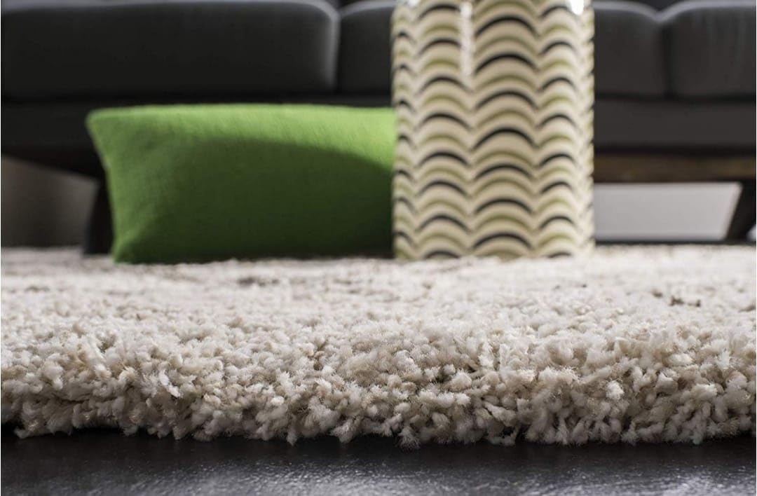 ITALFLOOR Modern Shaggy Carpet & Fluffy Soft Rug (2 Inches Thickness) for Living Room Bedroom Kids Room - Plush Thick Area Rug | Cozy Carpet - Modern Decorative Floor Mat(1.5x4 Feet Ivory Box) 4