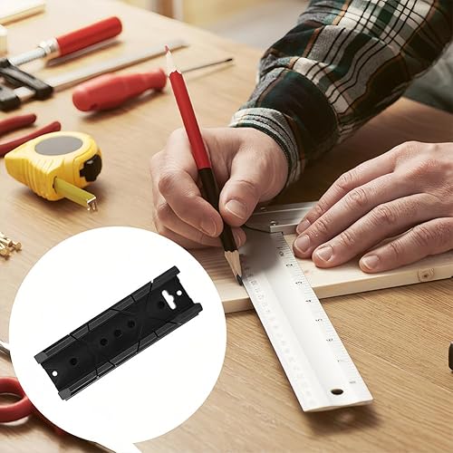 Miniatura 3 de Joyzan Caja de sierra ingletadora, fijación de carpintería Armario de inglete 0 22.5 45 90 grados de yeso de madera oblicuo guía de corte oblicuo