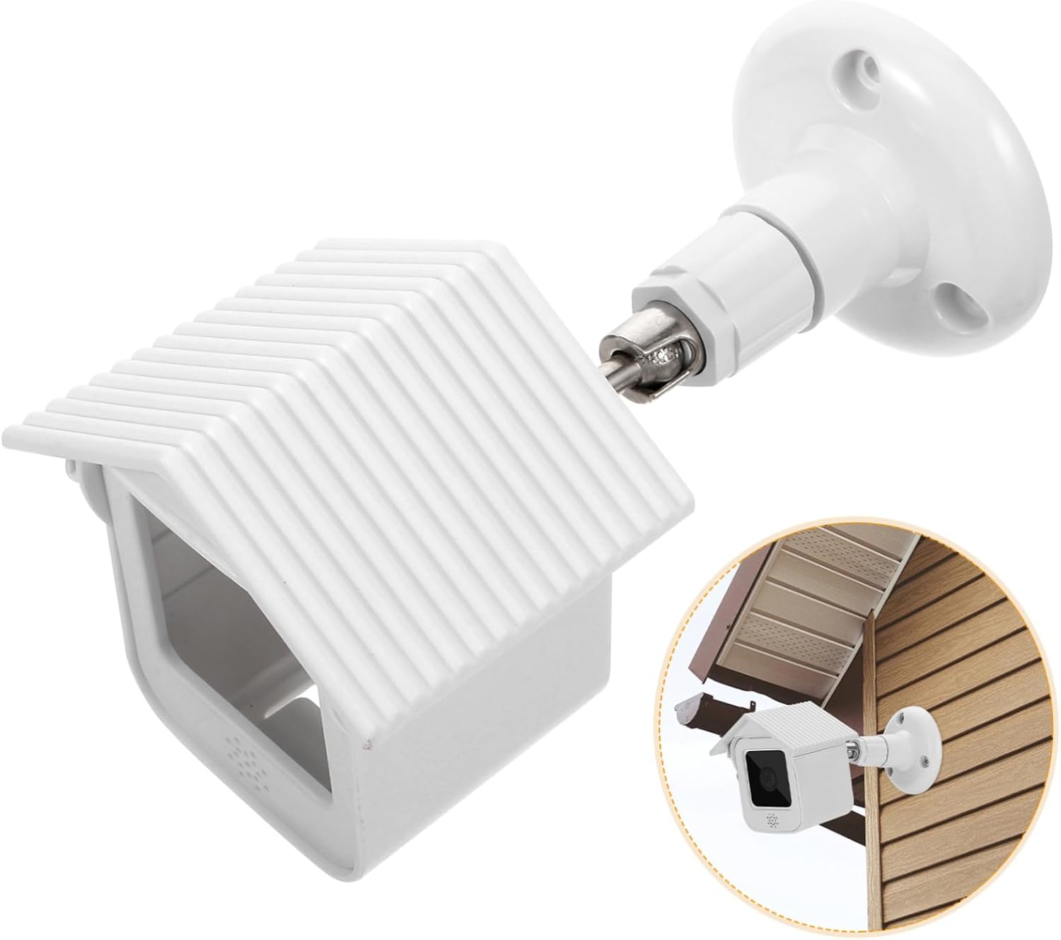 4sets Protective Outdoor Camera Cover Lightweight Rainproof Camera Shade Essential for Outdoor Protection