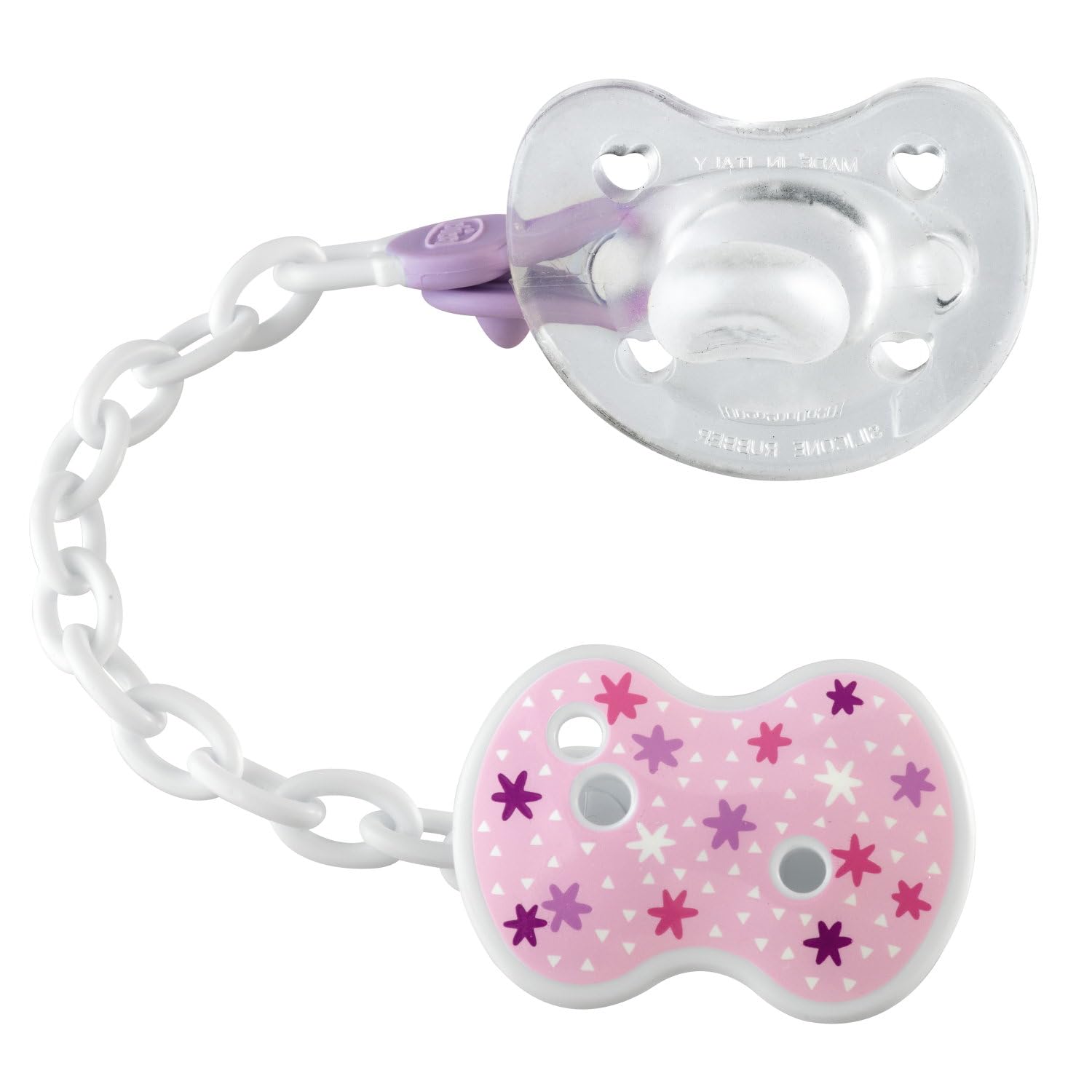 Ciuccio In Silicone Moderno Con Lettera Dorata - Per Bambini Da 6 A 18