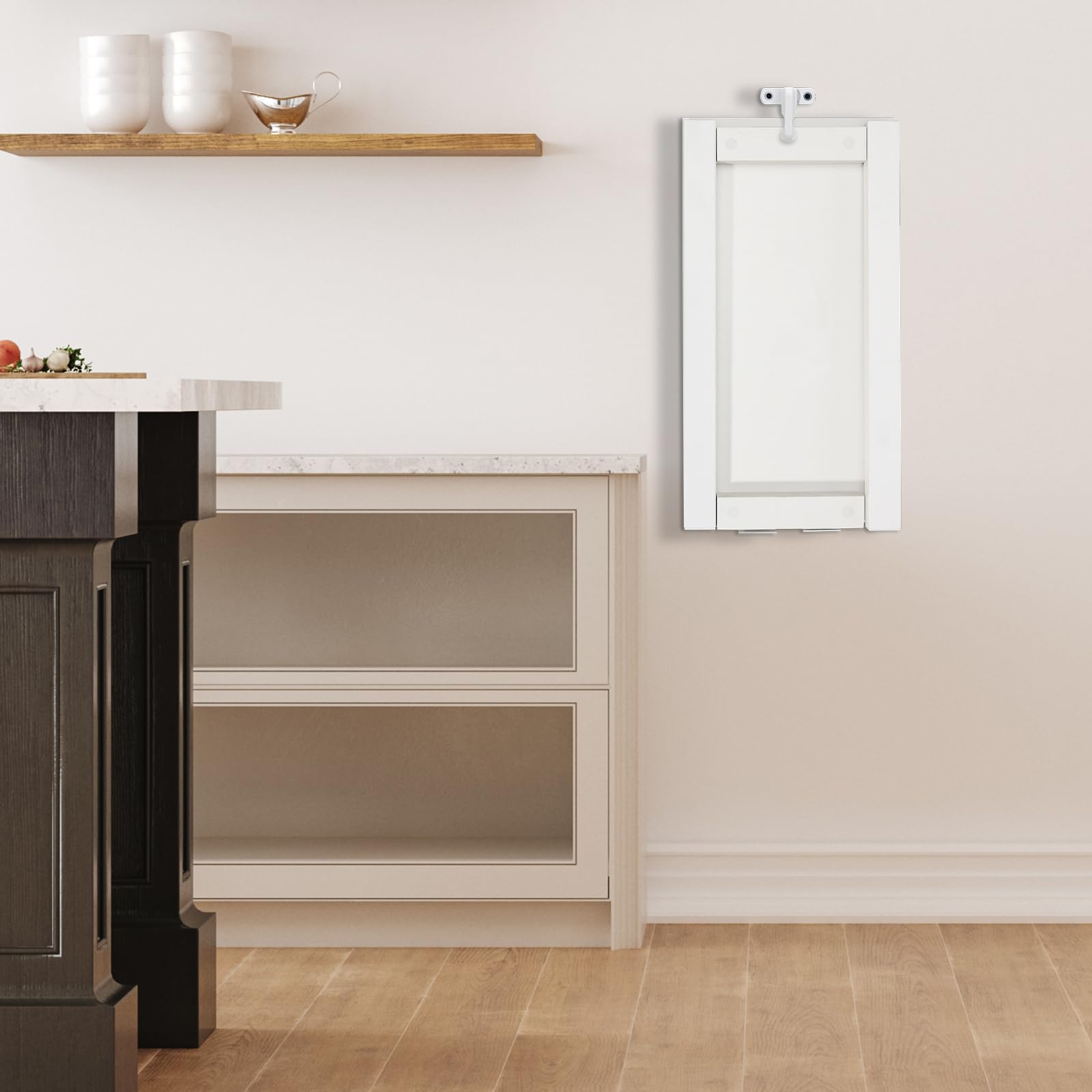 Mesa Plegable de Comedor en Madera Montado en Pared Mesa de Cocina Plegable Capacidad de Carga 60kg Mesa Cocina Plegable pour Comedor, Cocina, Bar, Pared, 75x40cm