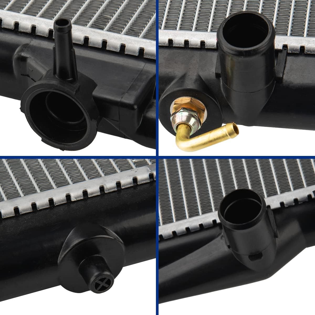 PHILTOP CU1409 Radiator Compatible with 1993-1997 Corolla Prizm, Automotive Replacement Engine Radiator