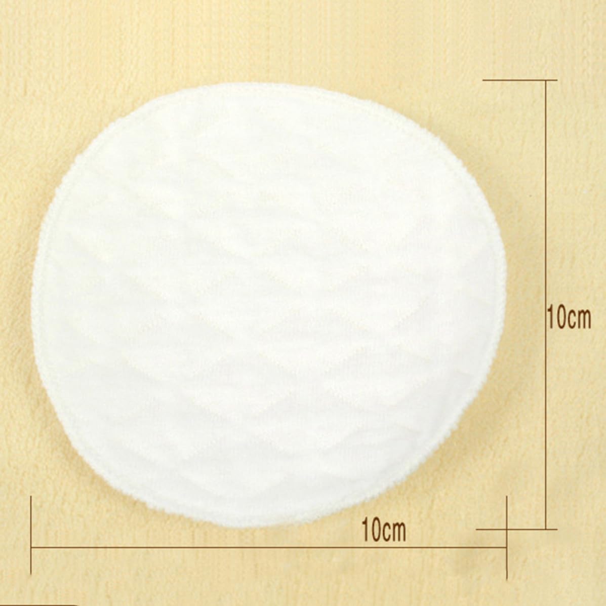 100 Pcs Washable Cotton Breast Feeding Pads with Soft Comfortable Barrier, Three-Layer Anti-Leakage Nursing Pads for Postpartum Mothers During Feeding and Nursing