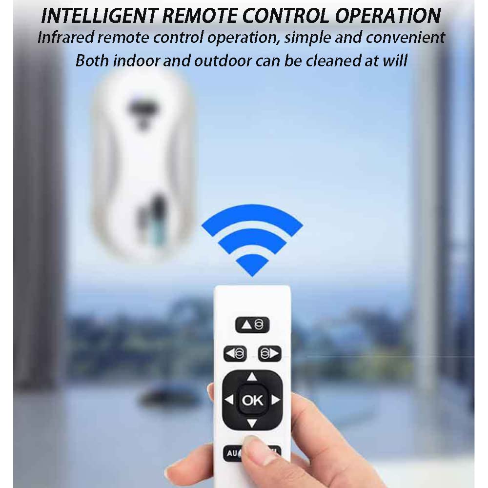 Robot limpiador de ventanas con spray de agua automático,aspirador de ventana robot inteligente de limpieza robot limpiador automático inteligente para ventanas al aire libre/interior