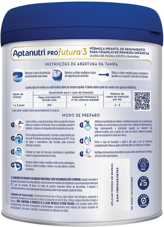 Primeira Infância: Aptanutri Profutura 3 800g - 1-3 anos