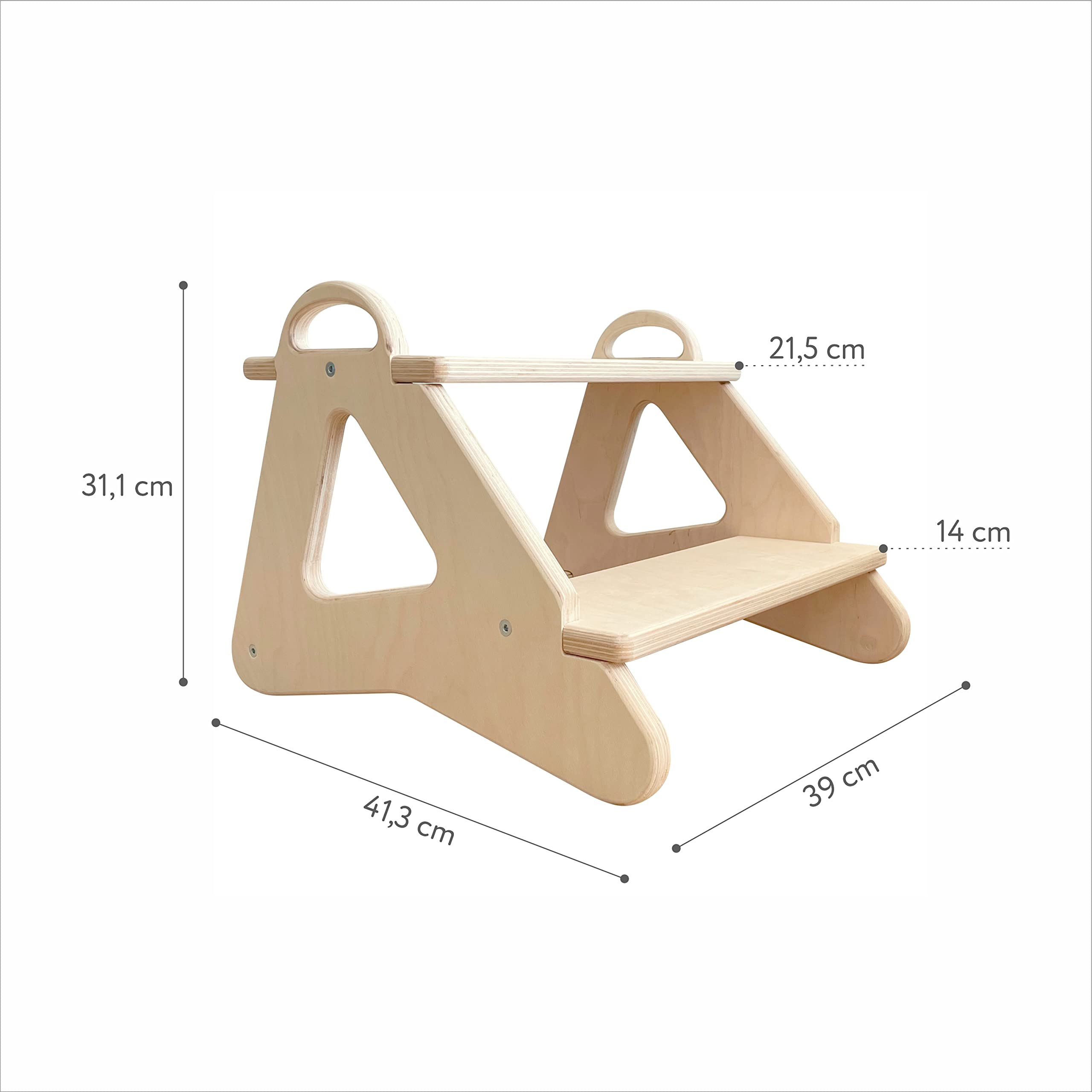 Kottwca Tritthocker Kinder 2 Stufen - Rutschfeste Fußbank Bis 150kg Für Bad Und Küche