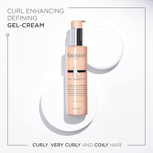 Miniatura 2 de KERASTASE Curl Manifesto Gelee Curl Contour - Suero para el cabello, mejora la definición de rizos sin crujido, antiencrespamiento, con manteca de