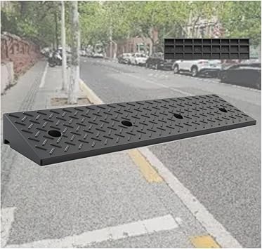 Rubber Step Plate, Anti-Slip, Eliminate Steps, Road Step Ramp, Wheelchair Bicycle, High Step, Load Capacity Step Plate, Threshold Slope, Fall Prevention Stair Slope, Eliminates Step Problems