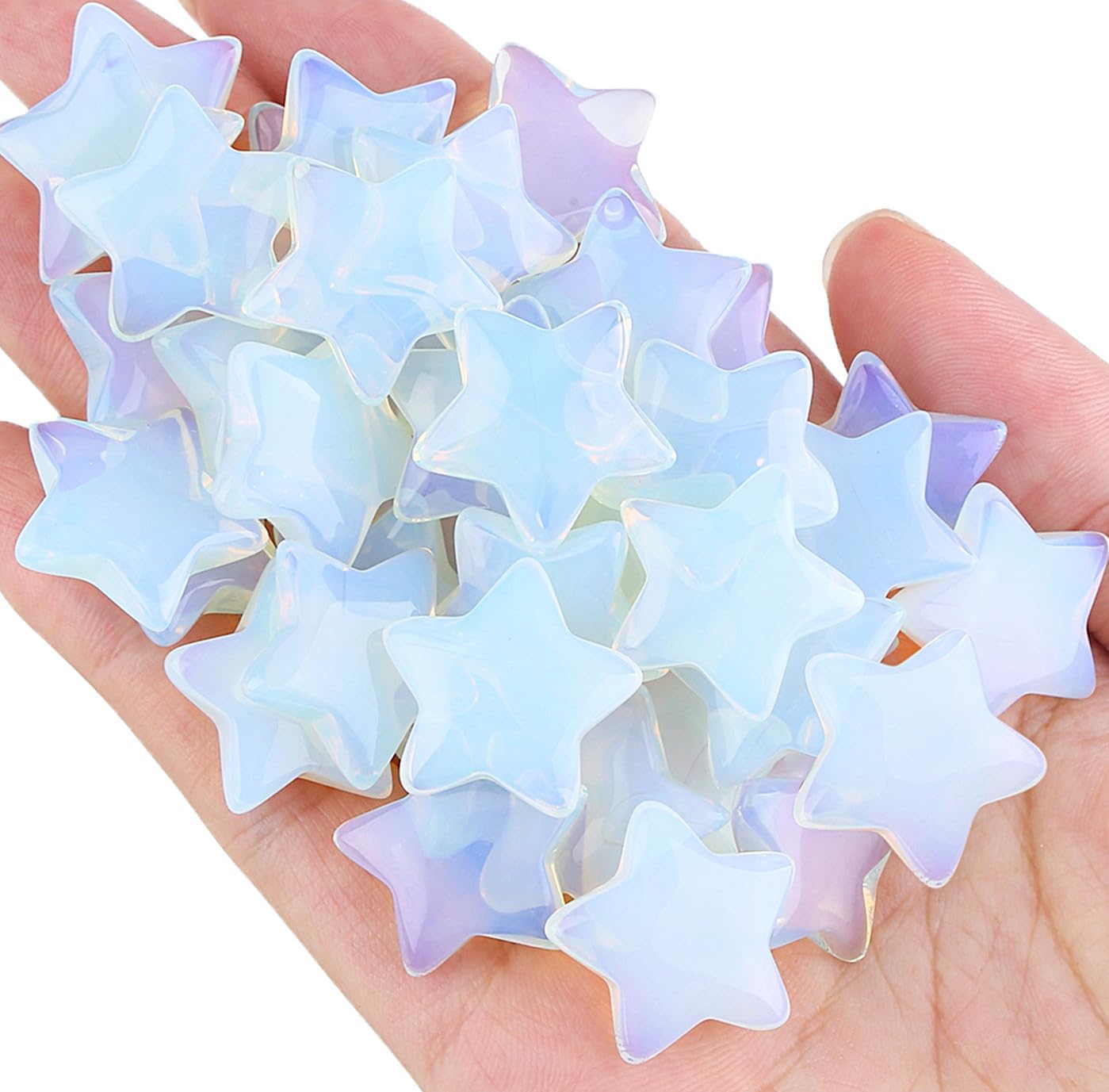 Amazon.com: DUQGUHO 20 Pcs Opal Crystals Star Natural Healing Crystal ...