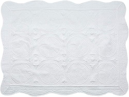 Miniatura 2 de Colcha blanca del bebé de la casa, manta del bebé en relieve del algodón, 36x46inch