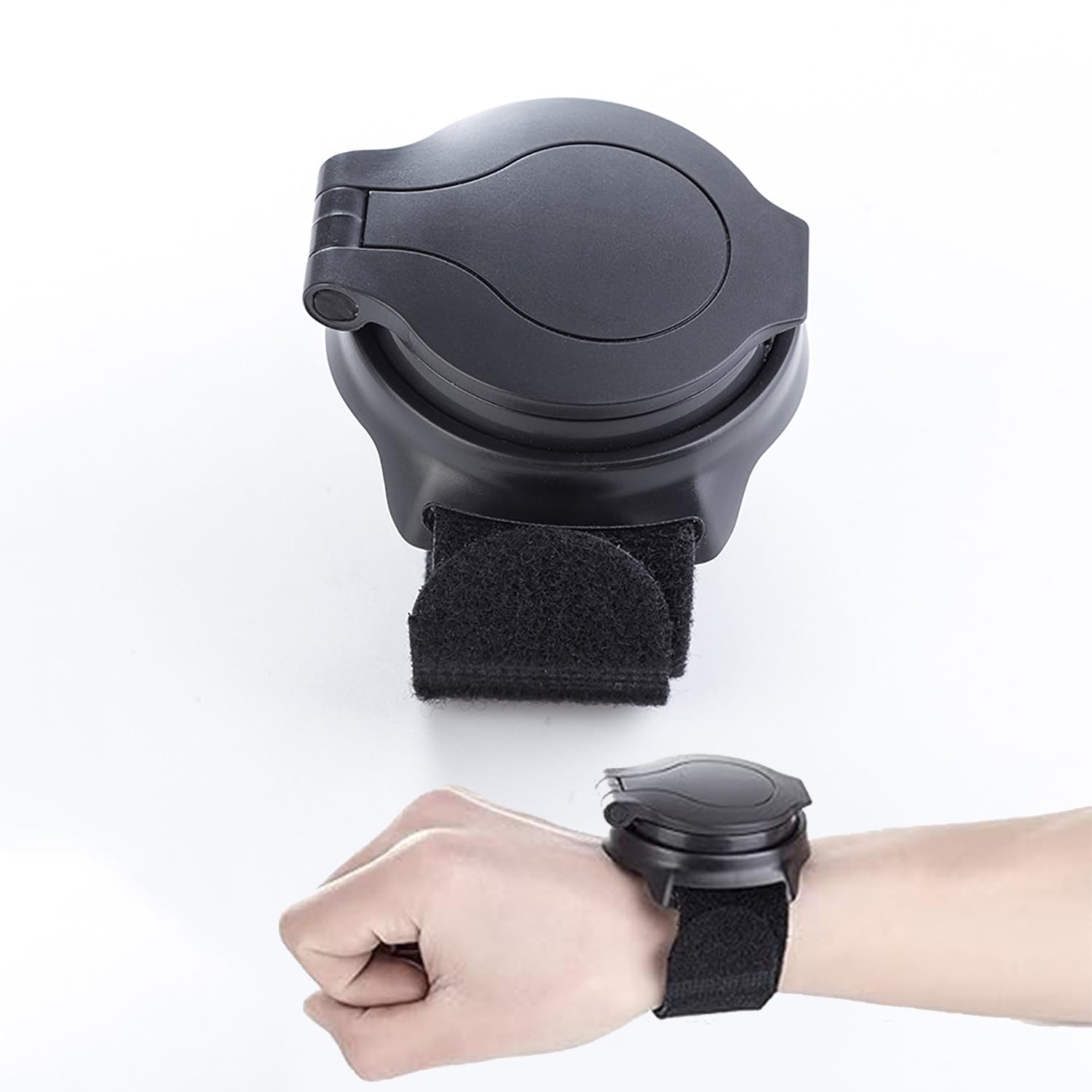 ZEACCT Bicycle Wristband Rearview Mirror - 360° Adjustable Cycling Mirror for Mountain and Road Bikes, Enhances Safety and Visibility During Rides
