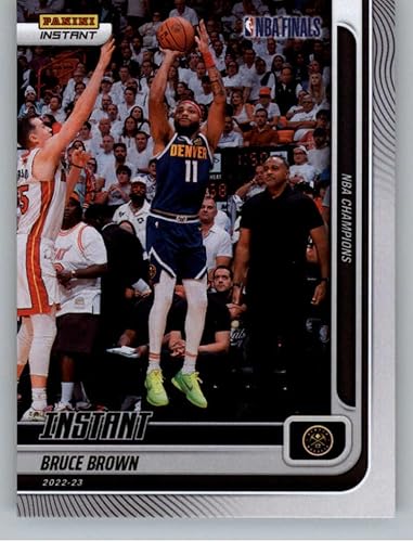 2023 Panini NBA Champions Denver Nuggets #21 Bruce Brown Official NBA Basketball Card in Raw (NM or Better) Condition
