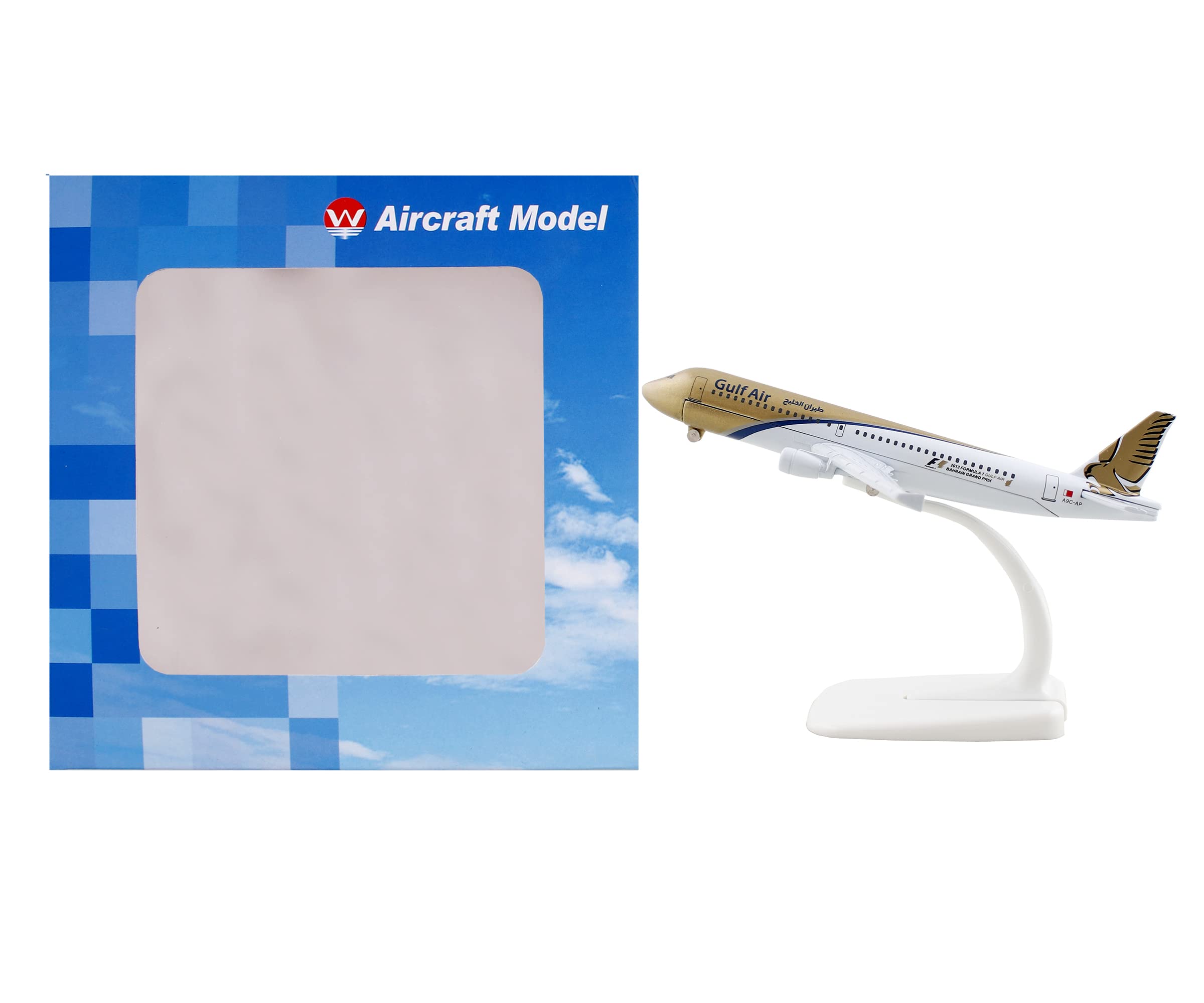 Toytle Gulf Air Airbus A320 16 cm Size Diecast Alloy Metal