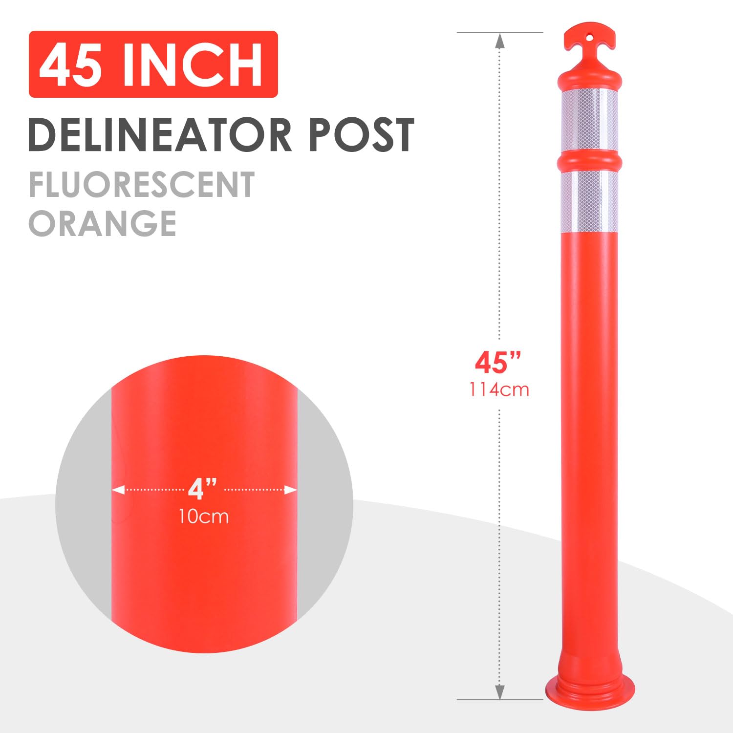 Mua Goplus 4 Pack Delineator Post Cone With Fillable Base, Traffic Cones Safety Cones For Parking Lot Construction Plastic Stanchion Chain Safety Bar B097bzyrt6